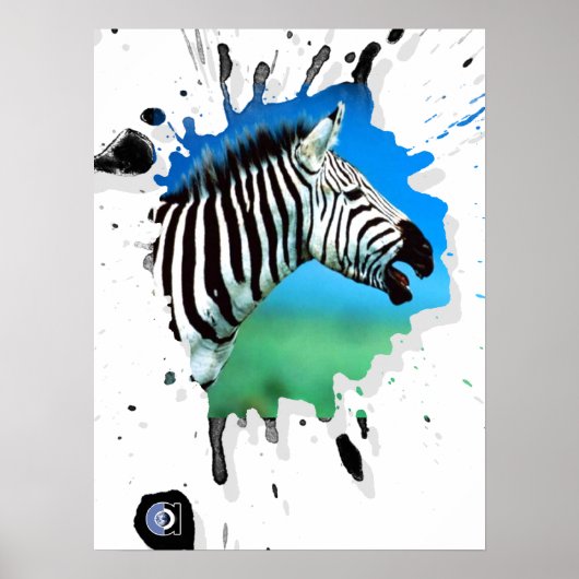 zebra poster (Voorkant)