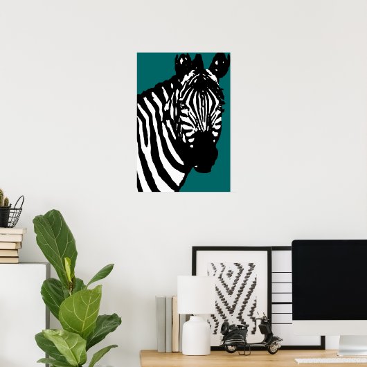 zebra. poster (Thuiskantoor)