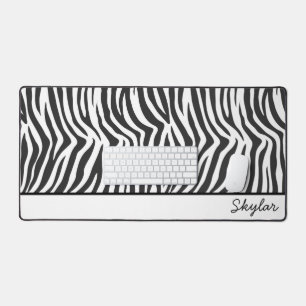 Zebra Poster de animal Nom personnalisé Cursive