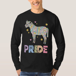 Zebra Pride Regenboog Dier LGBTQIA Mannen Vrouwen T-shirt