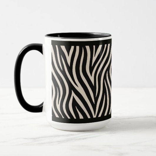 "ZEBRA PRINT" - 15 OZ. COFFEE MUG (Gauche)