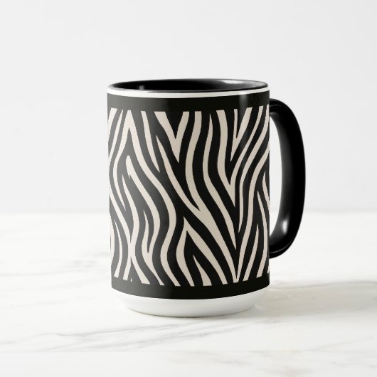 "ZEBRA PRINT" - 15 OZ. COFFEE MUG (Devant droit)