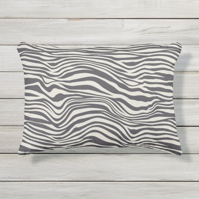 Zebra Print Accent Pillow Buitenkussen (Voorkant)