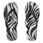 Zebra Print Animal Motif tongs flops (Semelle)