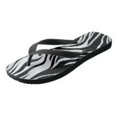 Zebra Print Animal Motif tongs flops (Incliné)