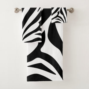 zebra print bad handdoek