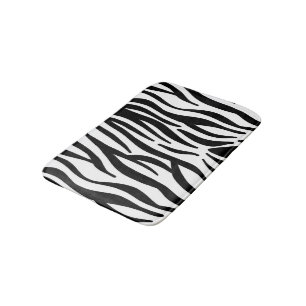 Zebra print badmat
