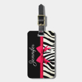 Zebra Print Bagagelabel (Voorkant verticaal)