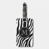 Zebra Print Bagagelabel (Achterkant verticaal)