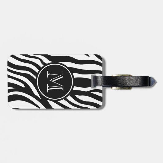 Zebra Print Bagagelabel (Achterkant horizontaal)
