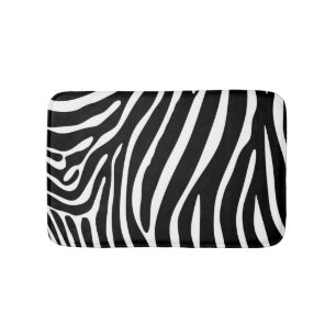 Zebra Print Bath Mat