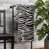 Zebra Print Bathroom Towel set Bad Handdoek