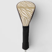 Zebra Print-Beige Golfheadcover (Voorkant)