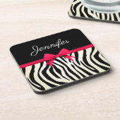 Zebra Print Bier Onderzetter (Linkerzijde)