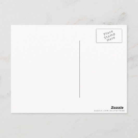 Zebra Print Black en White Stripes Pattern Briefkaart (Achterkant)