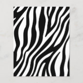Zebra Print Black en White Stripes Pattern Flyer (Voorkant)