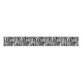Zebra Print Black en White Stripes Pattern Grosgrain Lint (Voorkant)