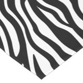 Zebra Print Black en White Stripes Pattern Korte Tafelloper (Hoek)