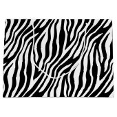 Zebra Print Black en White Stripes Pattern Large Cadeautasje (Voorkant)