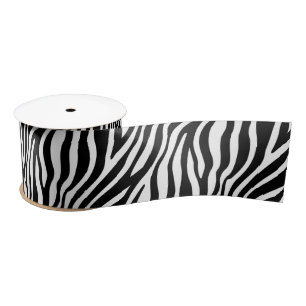 Zebra Print Black en White Stripes Pattern Lint