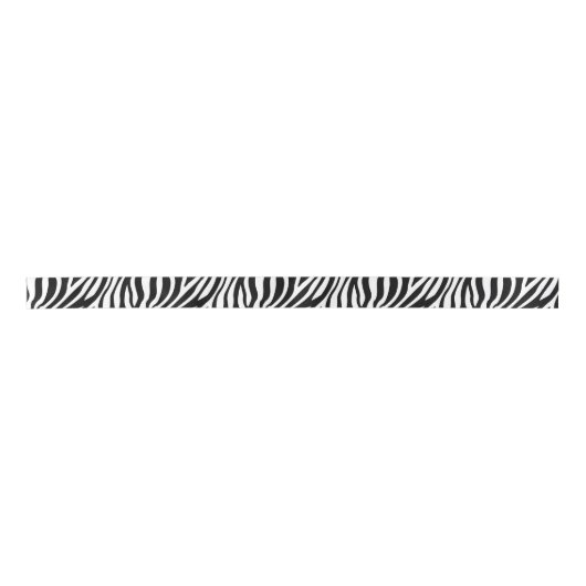 Zebra Print Black en White Stripes Pattern Lint (Voorkant)