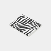 Zebra Print Black en White Stripes Pattern Post-it® Notes (Schuin)