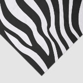 Zebra Print Black en White Stripes Pattern Tissuepapier (Detail)