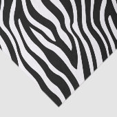 Zebra Print Black en White Stripes Pattern Tissuepapier (Detail)