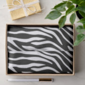 Zebra Print Black en White Stripes Pattern Tissuepapier (Geschenk)