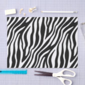Zebra Print Black en White Stripes Pattern Tissuepapier (Craft)