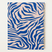 Zebra Print Blue Zebra Stripes Poster de animal (Dos)