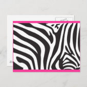 Zebra Print Briefkaart (Voorkant / Achterkant)