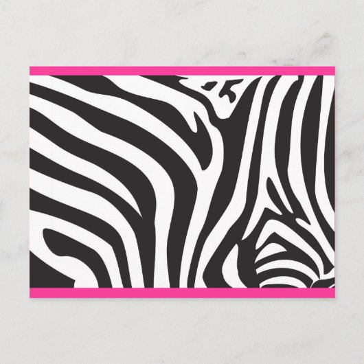 Zebra Print Briefkaart (Voorkant)