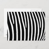 Zebra Print Briefkaart (Voorkant / Achterkant)