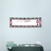 Zebra Print Cake Boutique Bakery Business Banner (Beurs)