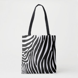Zebra Print Canvas tas