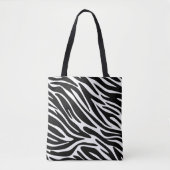 Zebra Print Canvas tas (Voorkant)