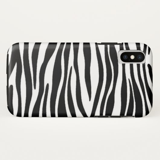 Zebra Print Case-Mate iPhone Case (Achterkant (horizontaal))