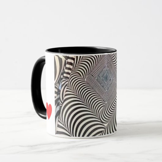 Zebra Print Coffee Mug (Devant gauche)