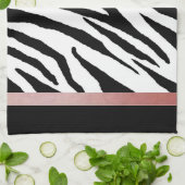 Zebra Print Cuisine Conception de linge de toilett (Plié)