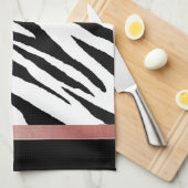 Zebra Print Cuisine Conception de linge de toilett (Quart Plié)