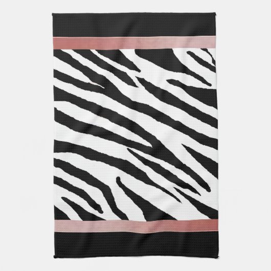 Zebra Print Cuisine Conception de linge de toilett (Vertical)