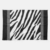 Zebra Print Cuisine Serviette Argent Conception (Horizontal)
