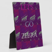 Zebra Print Decor: een leuk ontwerp Fotoplaat (Zijkant)