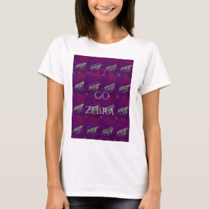 Zebra Print Decor: een leuk ontwerp T-shirt