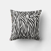 Zebra Print Design Jeter oreiller Décor à la maiso (Verso)