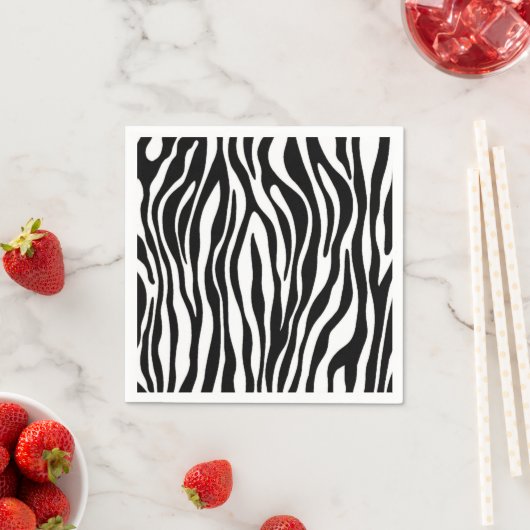 Zebra Print Design Servetten (Insitu)