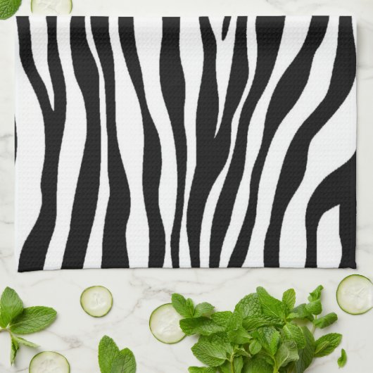 Zebra Print Design Theedoek (Gevouwen)