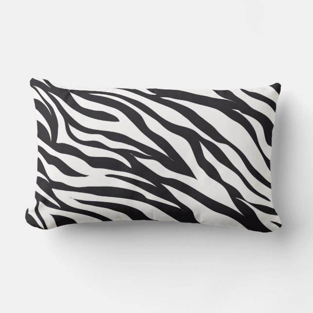 Zebra Print Dier Patroon kussen (Voorkant)