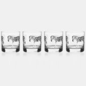 Zebra Print Drinkware Set Whisky Glas (Achterkant)
